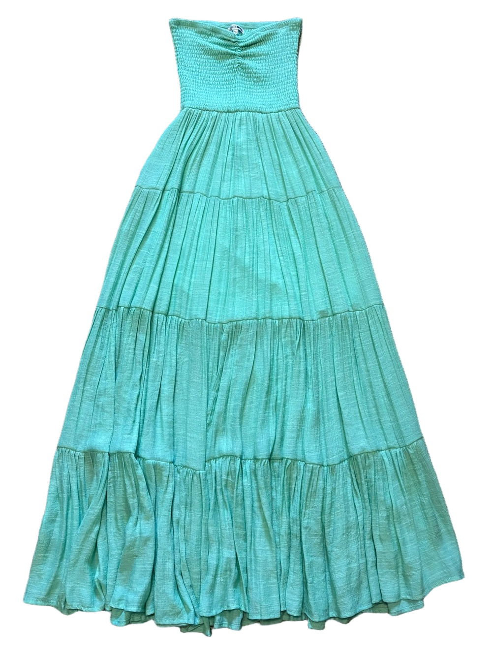 Strapless Tiered Maxi Dress